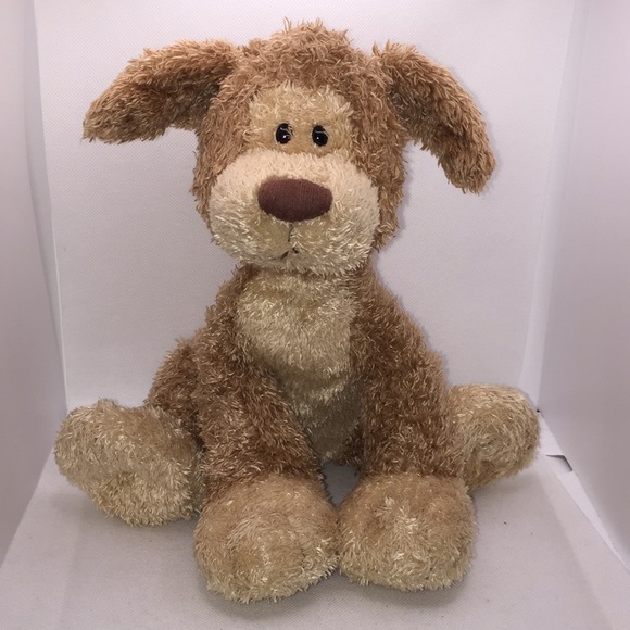 Gund Cocoa Holiday Dog Plush Stuffed Animal Puppy Brown Beige - Picture 12 of 12